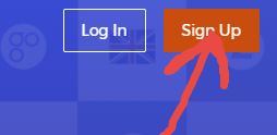 IQOption registration button