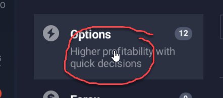 options selection