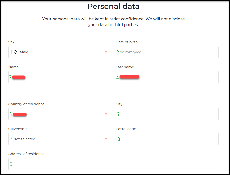 IQ Option Personal Data Verification
