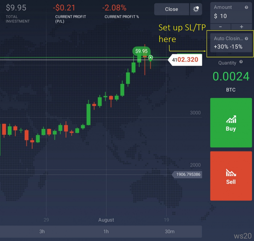 Recurso Master Stop Loss e Take Profit