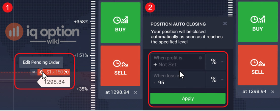 Modifying pending order