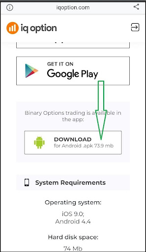 iqoption download apk to android