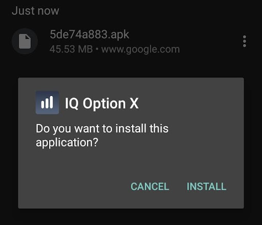 Iqoption installa apk