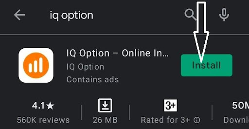 Ứng dụng Iqoption trên Google Play